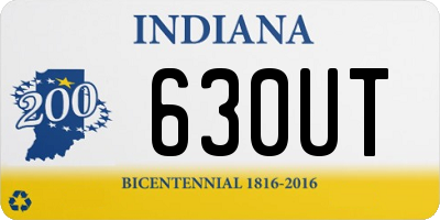 IN license plate 630UT