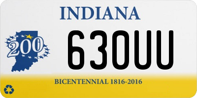 IN license plate 630UU