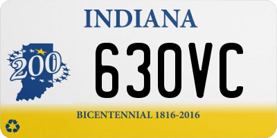 IN license plate 630VC