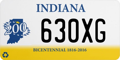 IN license plate 630XG