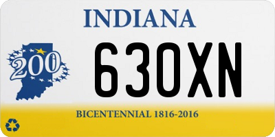 IN license plate 630XN