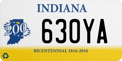 IN license plate 630YA