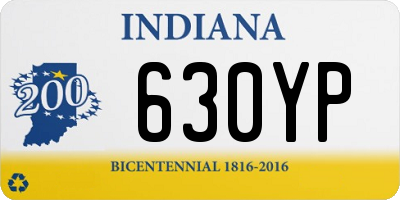 IN license plate 630YP