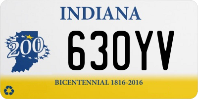 IN license plate 630YV