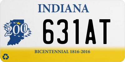 IN license plate 631AT