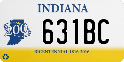 IN license plate 631BC