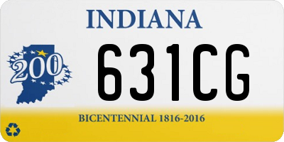 IN license plate 631CG