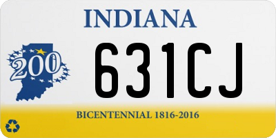 IN license plate 631CJ