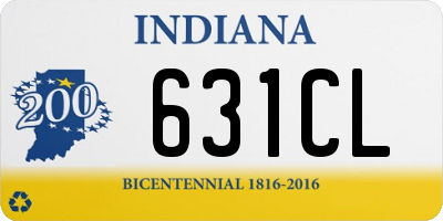 IN license plate 631CL