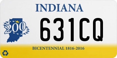 IN license plate 631CQ