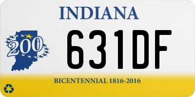 IN license plate 631DF