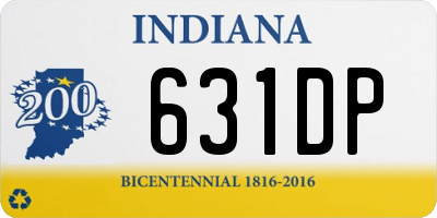 IN license plate 631DP