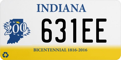 IN license plate 631EE