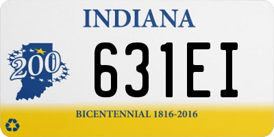 IN license plate 631EI