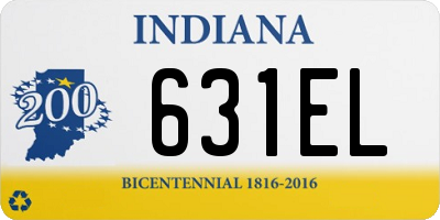 IN license plate 631EL