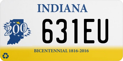 IN license plate 631EU