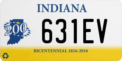 IN license plate 631EV