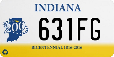 IN license plate 631FG