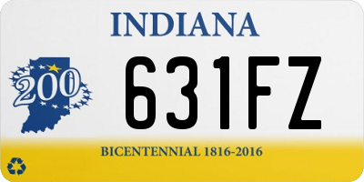 IN license plate 631FZ