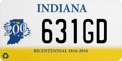 IN license plate 631GD