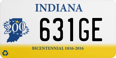 IN license plate 631GE