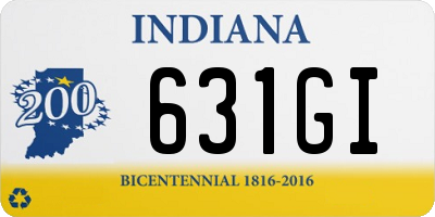 IN license plate 631GI