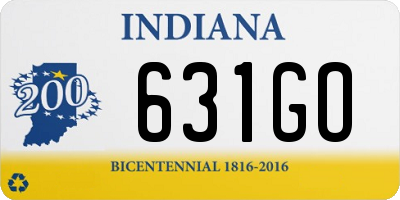 IN license plate 631GO