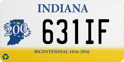 IN license plate 631IF