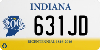 IN license plate 631JD