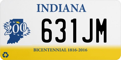 IN license plate 631JM