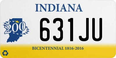 IN license plate 631JU