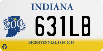 IN license plate 631LB