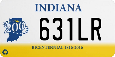 IN license plate 631LR