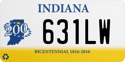 IN license plate 631LW