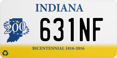 IN license plate 631NF