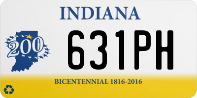 IN license plate 631PH