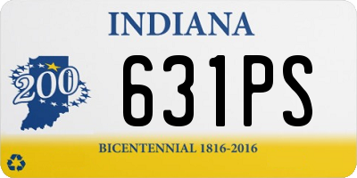 IN license plate 631PS