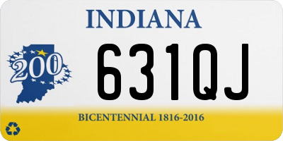 IN license plate 631QJ