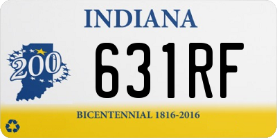 IN license plate 631RF