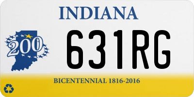 IN license plate 631RG