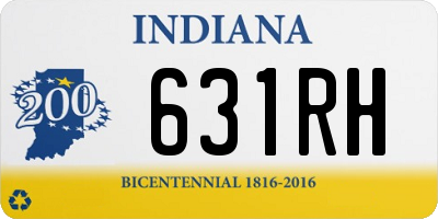 IN license plate 631RH