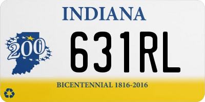 IN license plate 631RL