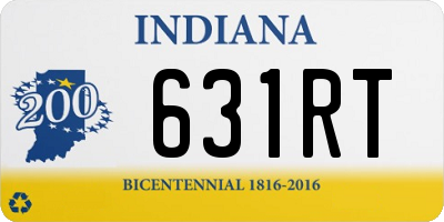 IN license plate 631RT