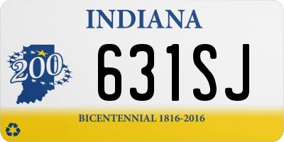 IN license plate 631SJ