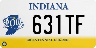 IN license plate 631TF