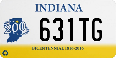 IN license plate 631TG