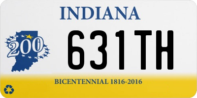 IN license plate 631TH