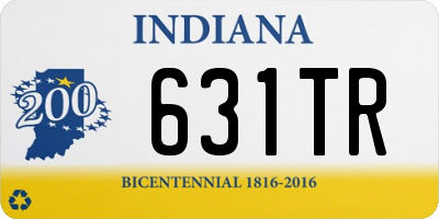 IN license plate 631TR