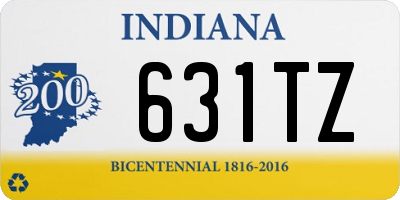 IN license plate 631TZ
