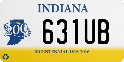 IN license plate 631UB